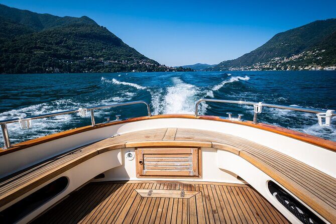 1H Private Cruise on a beautiful wooden speedboat on Lake Como - Meeting at Como: Finding Sant’Agostino and the Como Lago Area