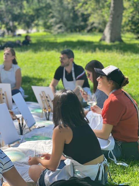Art in the Park: Paint 'n Sip at Parco Sempione - The social atmosphere: small group energy that helps you loosen up