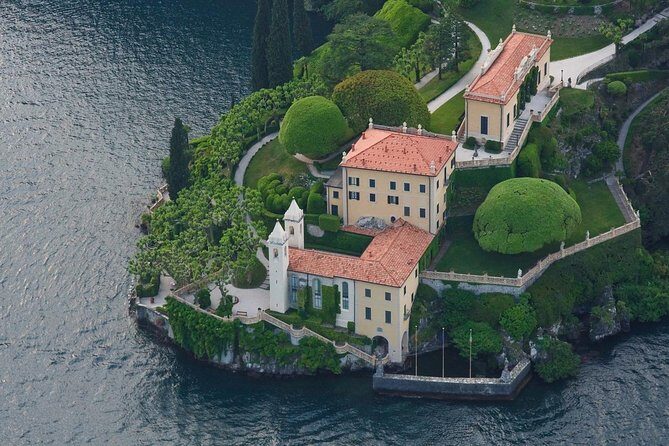 Lake Como and its villas tour - Villa del Balbianello: terraces and a taxi-boat approach