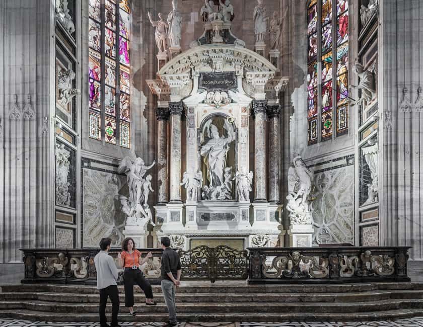 Milan: Private City Tour With Milan Cathedral & Terraces - Entering Milan Cathedral: Five Centuries of Marble Detail
